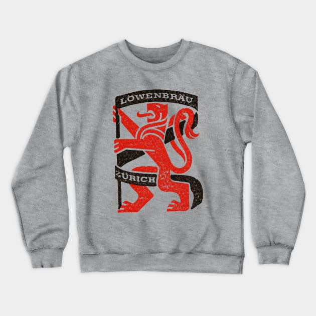 Lowenbrau Zurich Crewneck Sweatshirt by MindsparkCreative